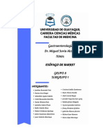 Revisión Bibliográfica - Esófago de Barret