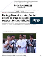 Facing Dissent Within, Sonia Offers To Quit, Sets Off Chorus of Support For Herself, Rahul