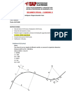 EXAMEN FINAL CAMINOS..solucion...... I