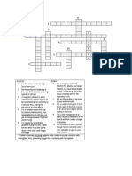 Respiratory System Cross Word Puzzle