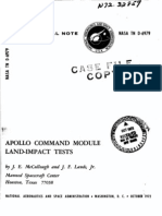 Apollo Command Module Land-Impact Tests