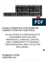 Clientele and Audiences in Social Work