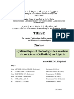 Thèse Doctorat GHEZALI Djelloul Zoologie Word PDF