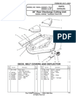 WheelHorse 36 Inch Rear Discharge Mower Deck Parts List