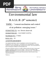 Consent Mechanism and Control of Air Pollutiion