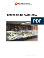 Recetario de Pasteleria