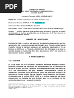 Auto Que Revoca Consejo de Estado Incidente de Reproducción de Acto Anulado