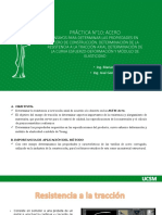 PRÁCTICA N°10 Determinacion de La Resistencia A La Tracción Del Acero PDF