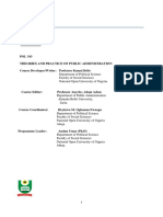 POL343 - Theories and Practice of Public Administration PDF