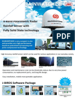 Jma-912 Rainwatcher: X-Band Polarimetric Radar Rainfall Sensor With Fully Solid State Technology