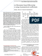 Quarter Wave Resonator Based Microstrip Bandpass Filter Using Asymmetrical Coefficients