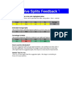 Solve Splits Feedback Tool