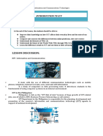 Lesson Discussion:: Introduction To Ict