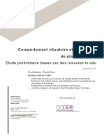 Rapport Etude Vibroacoustique Mesures in Situ