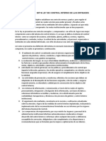 Resumen de La Ley 28716 Ley de Control Interno de Las Entidades Del Estado