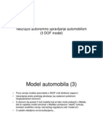 Neizraziti Autonomno Upravljanje Automobilom (3 DOF Model)