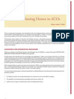 The Role of Nursing Homes in ACOs