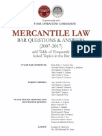 5 Mercantile Law Bar Questions and Answers (2007-2017) PDF