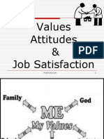 Value, Attitude, Job Satisfation