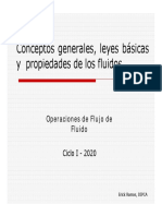 Propiedades de Los Fluidos, Leyes Básicas y Conceptos