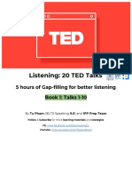 Listening Gap-Filling 20 Ted Talks PDF