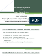 Product Management by Arun Kumar Dutta: B. Tech (Hons.) IIT Varanasi PGDBM - XLRI Jamshedpur