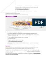 Characteristics of Monera: Bacteria