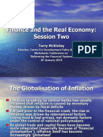 Finance and The Real Economy: Session Two