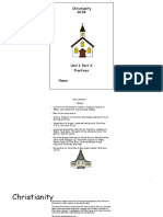 Christianity Gcse: Unit 1: Part A Practices Name