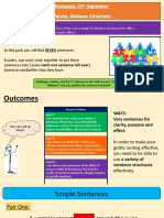 Lesson 11 - Sentence Structures
