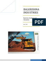 Balkrishna Industries: Business Analysis and Valuation