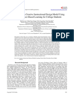 Construction of A Creative Instructional Design Mo PDF