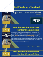 Social Teachings of The Church: Rights and Responsibilities