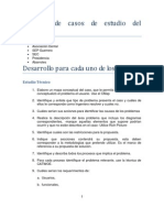 Especificación para Entrega Solución de Casos de Estudio