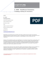 Volume 8 - Issue 4, 2008 - Healthcare Economics: Quality Management in Radiology: Defining The Parameters