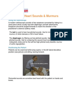 Examination Heart Sounds and Murmurs