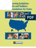 Early Learning Guidelines For Infants and Toddlers: Recommendations For States