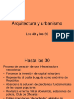 Arquitectura y Urbanismo Del 40 y 50