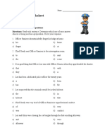 Prepositions Worksheet: With Police..