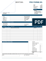 PT Milineal Sentosa: Pro Forma Invoice