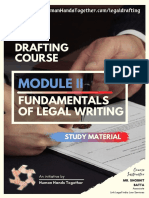 Legal Drafting Course: Fundamentals of Legal Writing