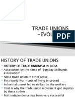 Trade Unions - Evolution