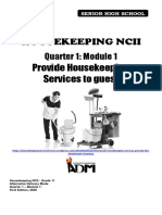 HOUSEKEEPING 11 - Q1 - Mod1 - ProvideHousekeepingServicestoGuest - Version3