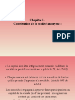 Chapitre I-Constitution Des Sociétés