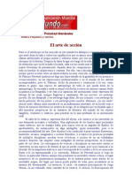 El Arte de Acción: Por Fabricio de Potestad Menéndez