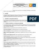 Anexo A. SGC-PR-01-PROCEDIMIENTO PARA EL CONTROL DEL PRODUCTO O TRABAJO NO CONFORME