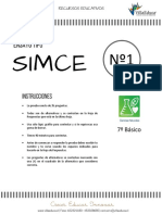 Ensayo Simce Nº1 CIENCIAS NATURALES 7º Básico