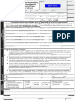 Application For Registration, Renewal, Replacement or Transfer of Plates And/or Stickers