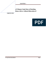 Chapter Outline 1.0 Verification of Ultimate Limit State of Buckling 1.1 Stability Problems With or Without Bifurcation of Equilibrium