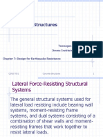 Concrete Structures: Temesgen Wondimu, PHD Jimma Institute of Technology Chapter 7: Design For Earthquake Resistance